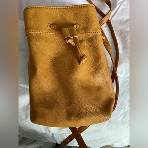 Hobo Rambler Leather Drawstring Convertible Mini Backpack Butterscotch Tan